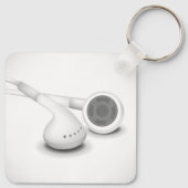 White Headphones Sleutelhanger (Achterkant)