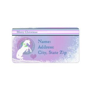 White Heart Horses V Holiday (Roze/Lav Swirl) Etiket