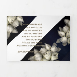 White Heart In Black beroemd gemaakt door Indiffer Drieluik Wenskaart