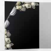 White Heart In Black beroemd gemaakt door Time Jou Drieluik Wenskaart (Binnenzijde eerst)