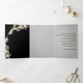 White Heart In Black beroemd gemaakt door Time Jou Drieluik Wenskaart (Binnen)