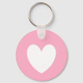 White Heart Keychain (Voorkant)