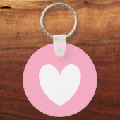 White Heart Keychain (Voorkant)