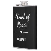 White Heart On Black Maid Of Honor beroemd gemaakt Heupfles (Links)