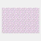 White Heart Pattern Wrapping Paper (Voorkant 3)