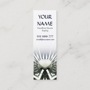 White Heart Scifi Mini Visitekaartje