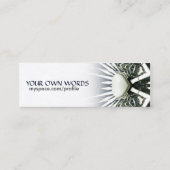 White Heart Scifi Mini Visitekaartje (Achterkant)