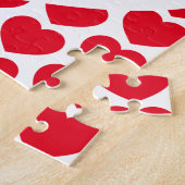 White Heart XOXO Valentijn Frustrating Legpuzzel (Zijkant)