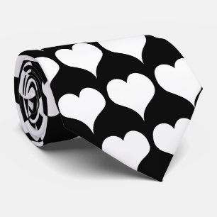 White Hearts Design -> Witte Hartjes Ontwerp Stropdas