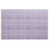White Hearts op Dark Paarse Stof (Fat Quarter)