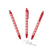 White hearts-patroon zwarte inkt pen