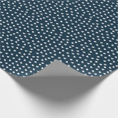 White Hearts Pattern Birthday Valentijnsdag Cadeaupapier (Hoek)