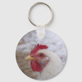 White Hen Sleutelhanger