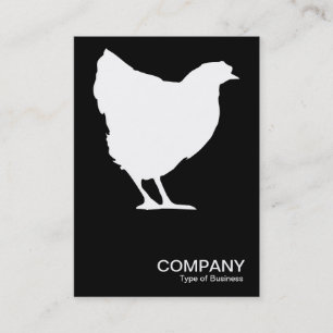 White Hen Symbol - Zwart Visitekaartje