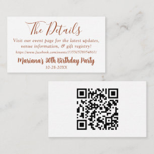 White Herfst Event Details Web Page Enclosure Kaar Informatiekaartje