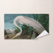 White Heron Birds of America Audubon Print Bad Handdoek (Handdoek)