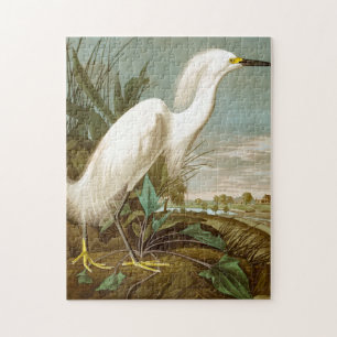 White Heron door John James Audubon Legpuzzel