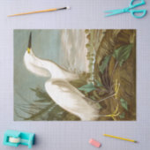 White Heron door John James Audubon Tissuepapier (Craft)