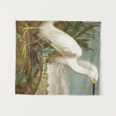 White Heron door John James Audubon Wandkleed (Voorkant (horizontaal))