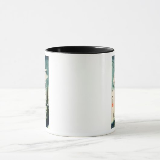 White Heron en Iris Mok (Midden)