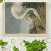 White Heron, Great Egret, Audubon Birds of America Theedoek (Gevouwen)