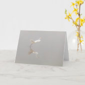 White Heron Inname van Zen Kaart (Gele Bloem)