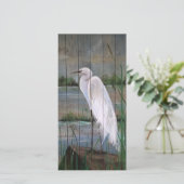 White Heron Kaart (Staand voorkant)