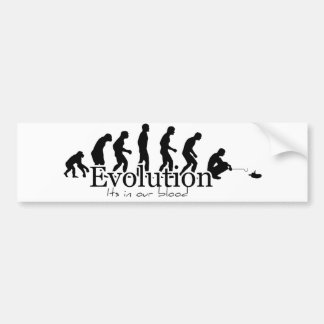 White Herper Evolution Bumpersticker