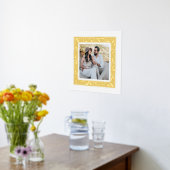 White Herringbone Custom Foto Folie Art Print (Laag (Keuken))