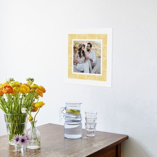 White Herringbone Custom Foto Folie Art Print (Laag (Keuken))