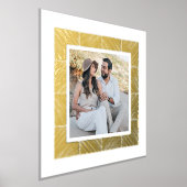 White Herringbone Custom Foto Folie Art Print (Laagn)