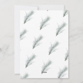 White Het is een prachtige kerstfotokaart voor ied Feestdagenkaart (Achterkant)