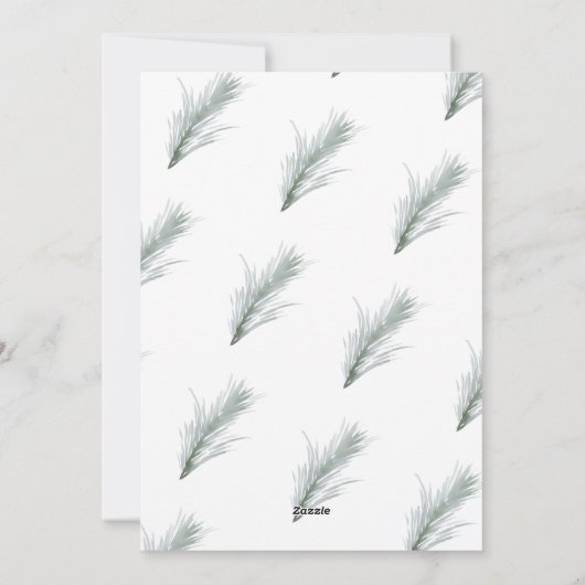 White Het is een prachtige kerstfotokaart voor ied Feestdagenkaart (Achterkant)