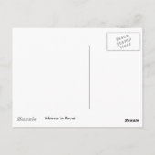 White Hibiscus Briefkaart (Achterkant)