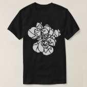 White Hibiscus Flower Plant Art T-shirt (Design voorkant)