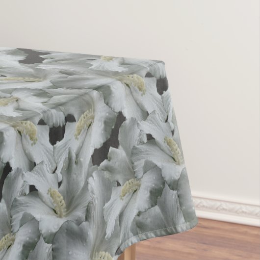 White Hibiscus Flowers Bouquet Tafelkleed (Voorbeeld)