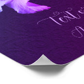 White Hibiscus Flowers Bouquet Tinted Personalized Poster (Hoek)