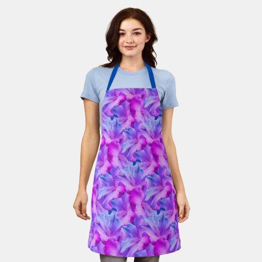 White Hibiscus Flowers Bouquet Tinted Schort (Gedragen)