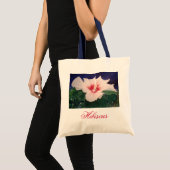 White Hibiscus, Hibiscus Tote Bag (Voorkant (product))