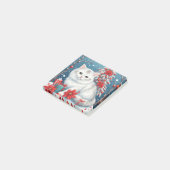 White Holiday Cat Post-it® Notes (Schuin)