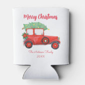 White Holiday met kerstboomgaard Blikjeskoeler (Achterkant)