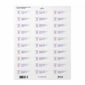 White Holocaust Remembryo Day Return Address Etiket (Full Sheet)