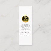 White Home Rising Sun Picket Fence Realtor Mini Visitekaartje (Achterkant)