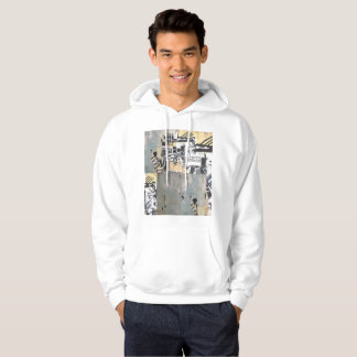 White Hoodie met Capricorn Wall design