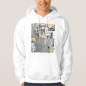 White Hoodie met Capricorn Wall design (Voorkant)