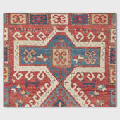 White Hooked Southwestern Vorm Cadeaupapier (Vlak)