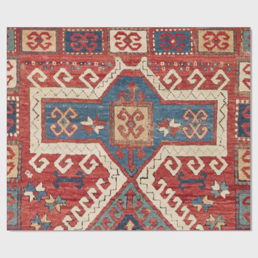 White Hooked Southwestern Vorm  Cadeaupapier (Vlak)