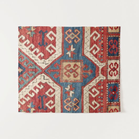 White Hooked Southwestern Vorm  Wandkleed (Voorkant (horizontaal))