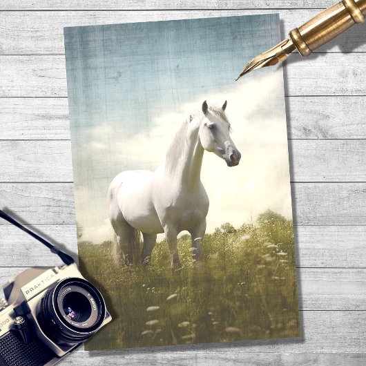 White Horse 2 Decoupage papier