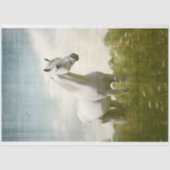 White Horse 2 Decoupage papier (Voorkant)